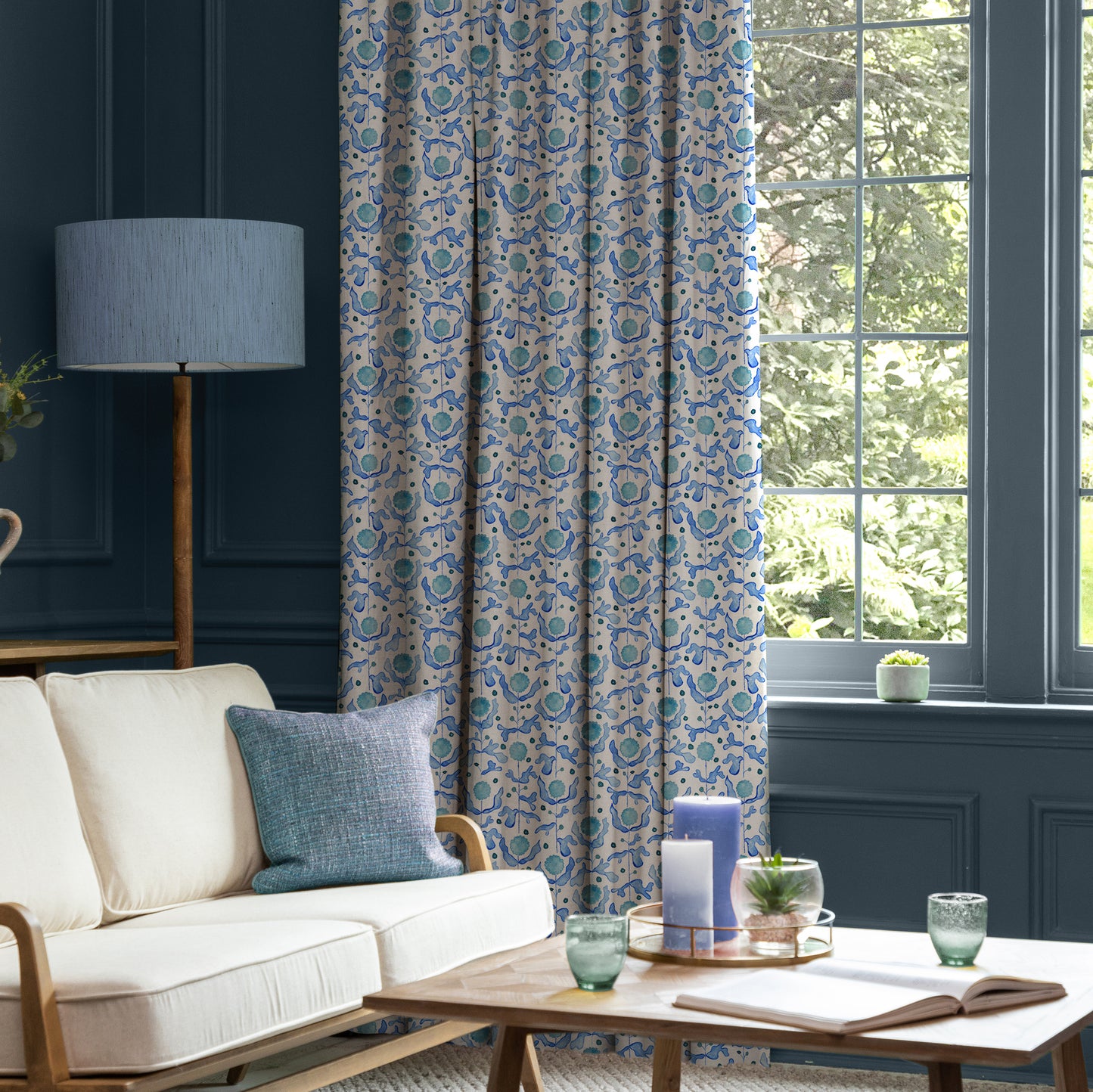 Mariani Fabric Sample - Cobalt