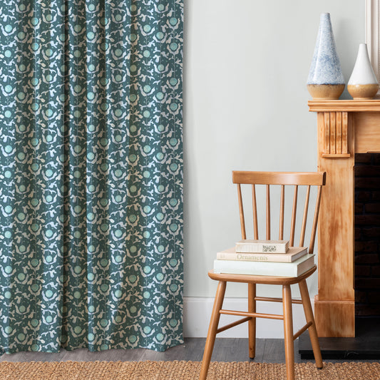 Mariani Fabric Sample - Teal