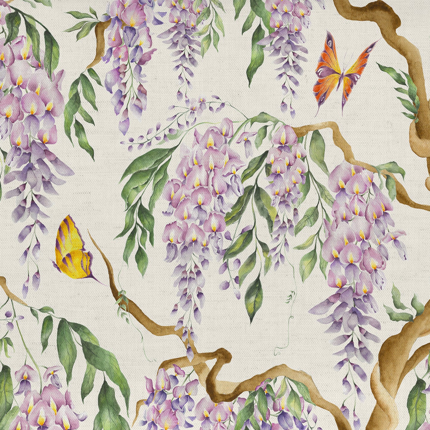 Mariposa 140Cm Fabric Metre Cream