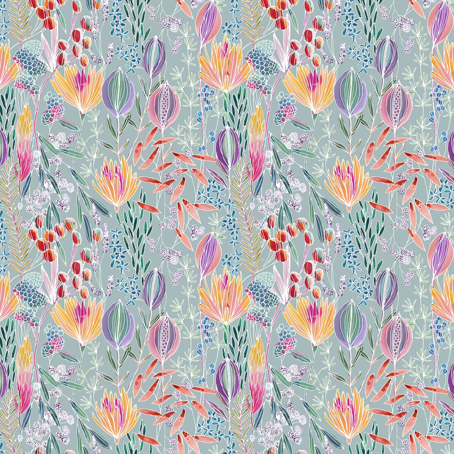 Masina 147Cm Helena Fabric Metre - Robins Egg