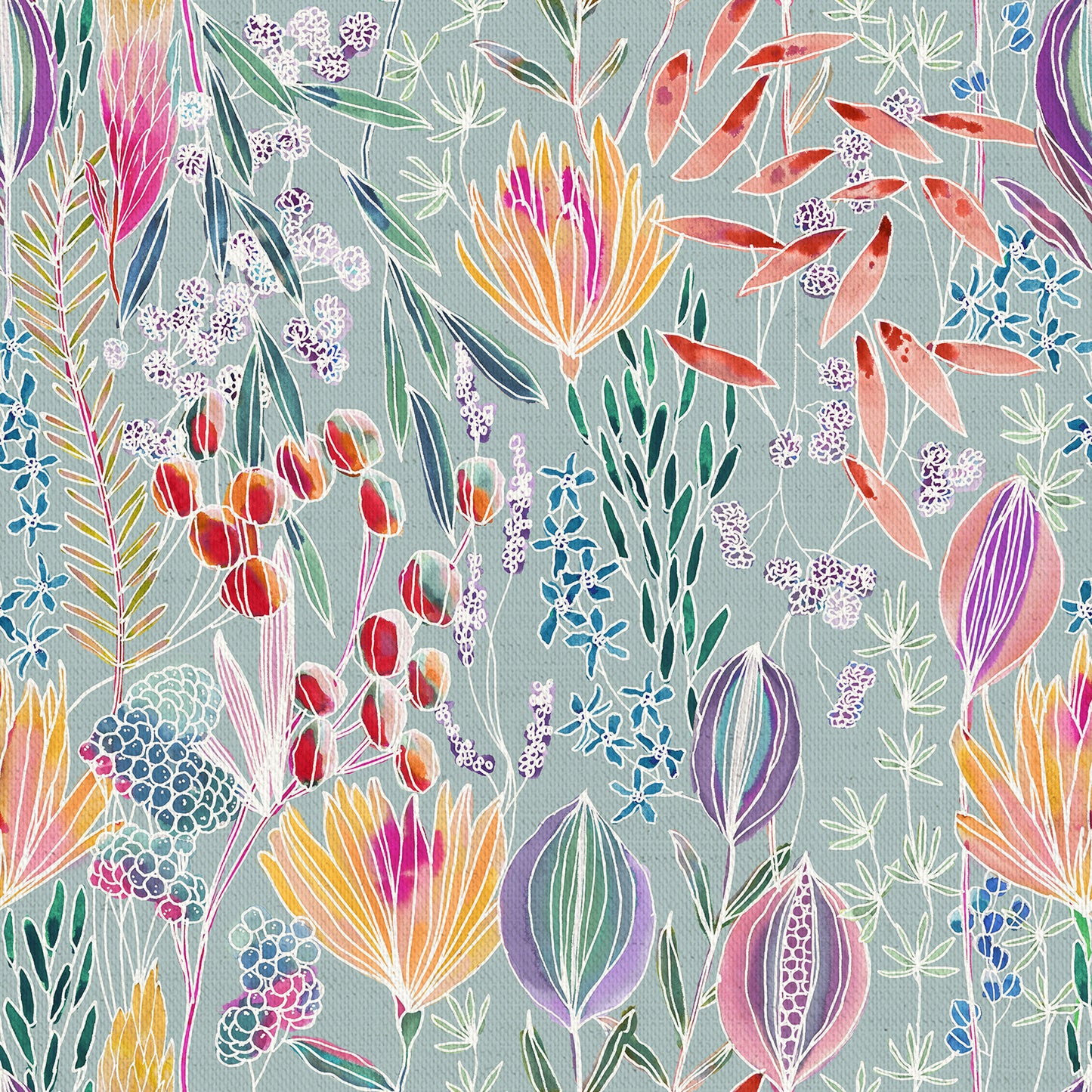 Masina 147Cm Helena Fabric - Robins Egg Sample