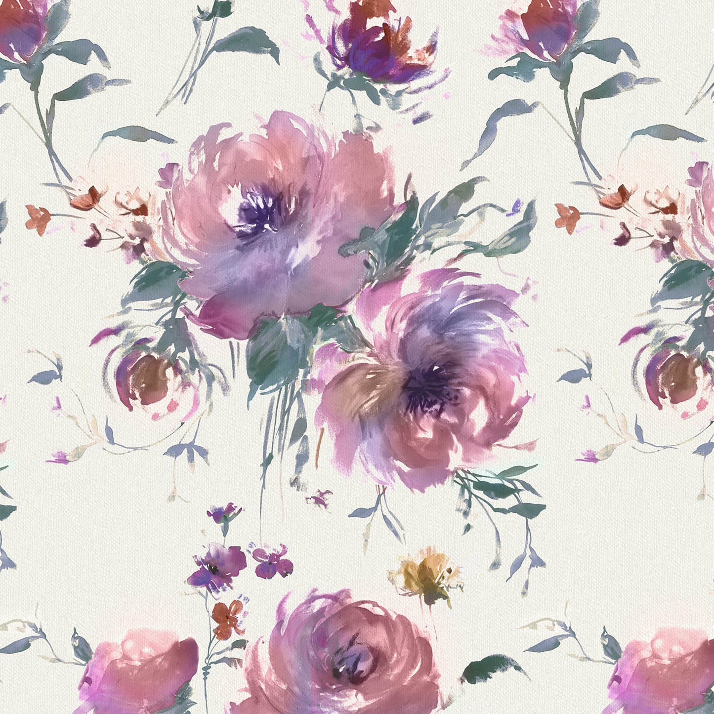 Mazurka 145Cm Fiona Fabric Metre - Damson
