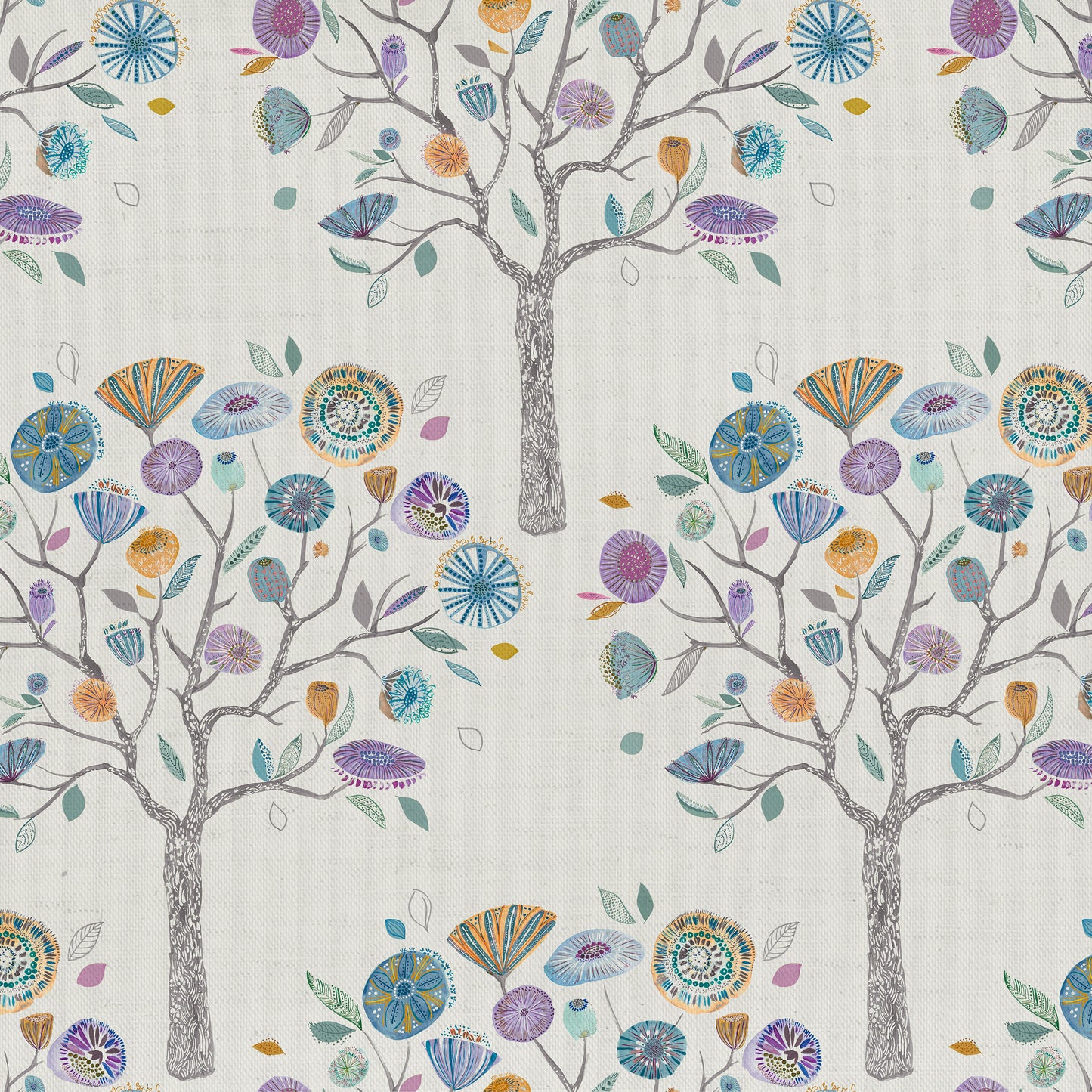 Moolyana 140Cm Sasha White Fabric Metre - Winter
