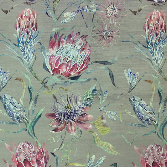 Moorehaven Velvet 140Cm Fabric Metre - Grape