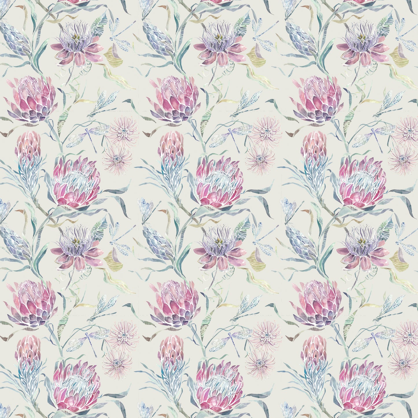 Moorehaven 145Cm Ann Fabric Metre - Loganberry