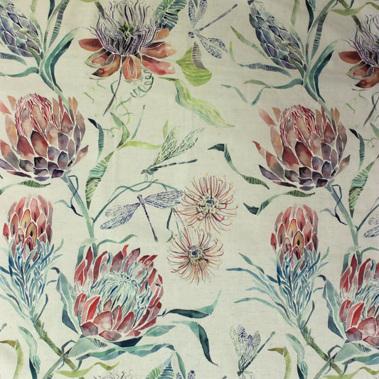 Moorehaven 145Cm Fiona Fabric Metre - Pomegranate