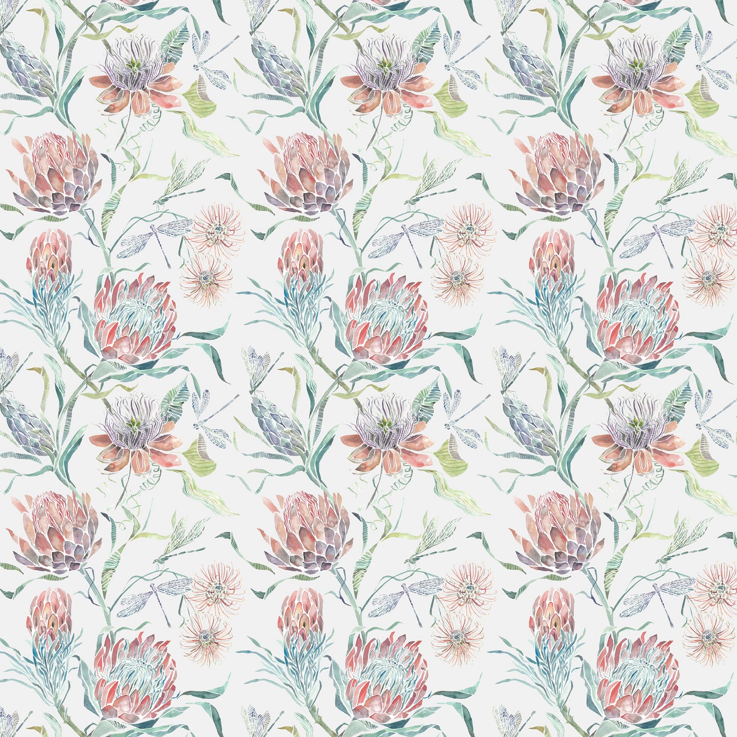 Moorehaven 145Cm Fiona Fabric Metre - Pomegranate