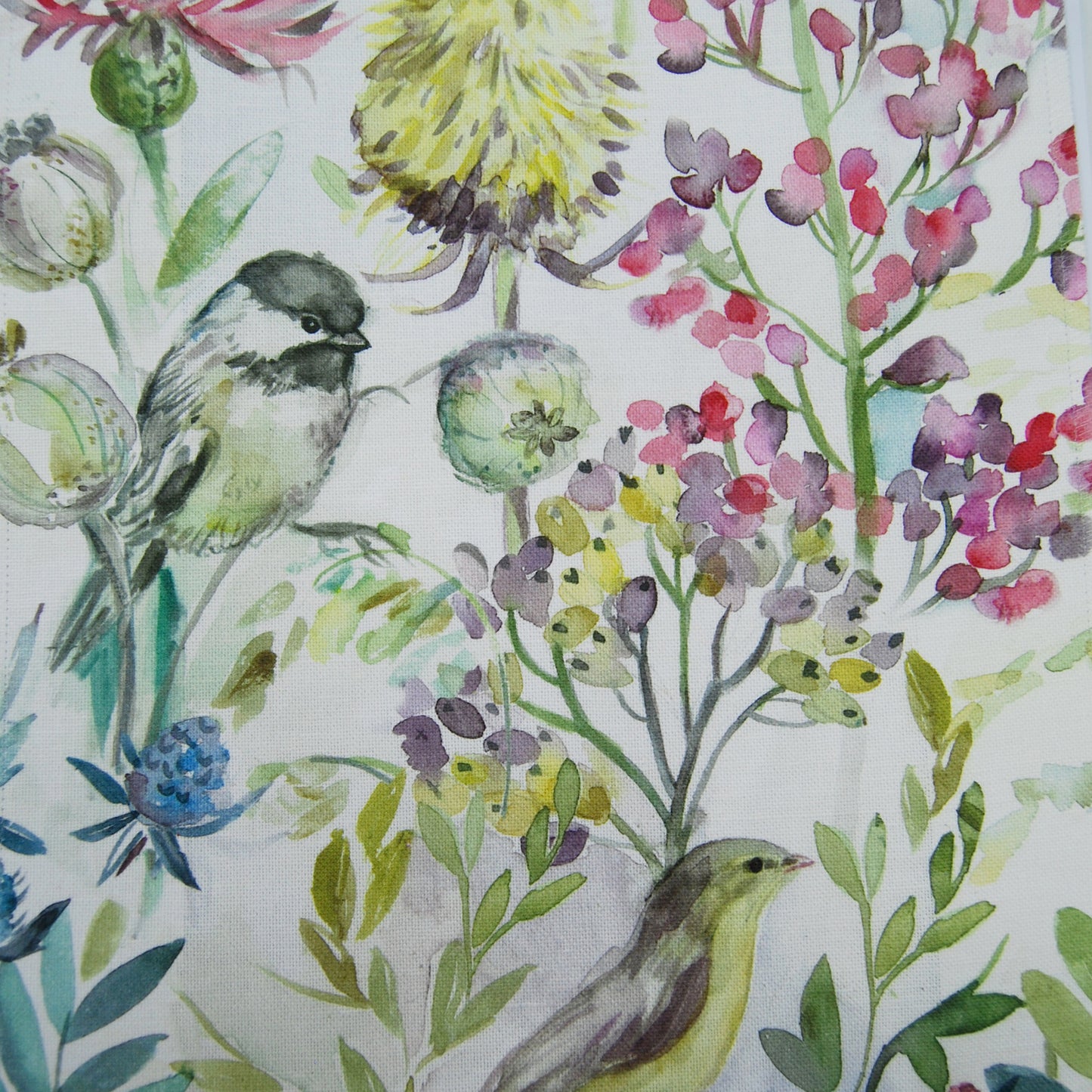 Morning Chorus 140Cm Sasha White Fabric Metre - Cream