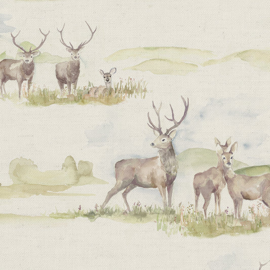 Morrland Stag 140Cm Sasha Linen Fabric Metre - Linen