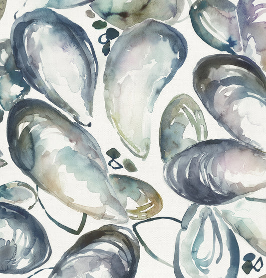 Musselshells 147Cm Helena Fabric Metre - Slate