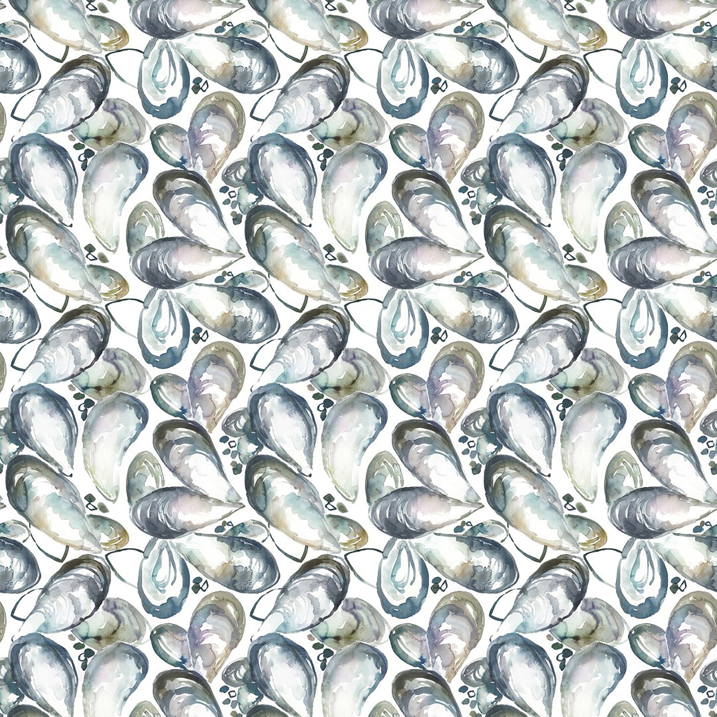 Musselshells 147Cm Helena Fabric Metre - Slate