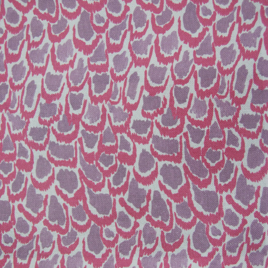 Nada Print 140Cm Sasha White Fabric - Heather Sample