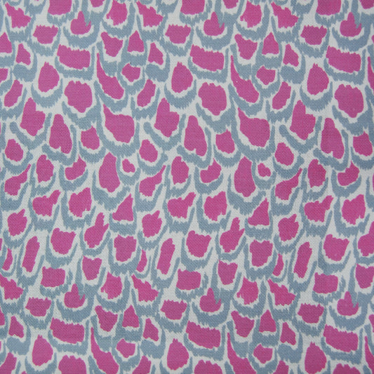 Nada Print 140Cm Sasha White Fabric - Lotus Sample