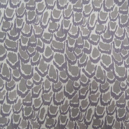 Nada Print 140Cm Sasha White Fabric - Slate Sample