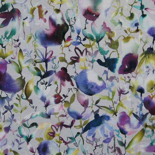 Nelia 140Cm Sasha White Fabric - Silver Sample