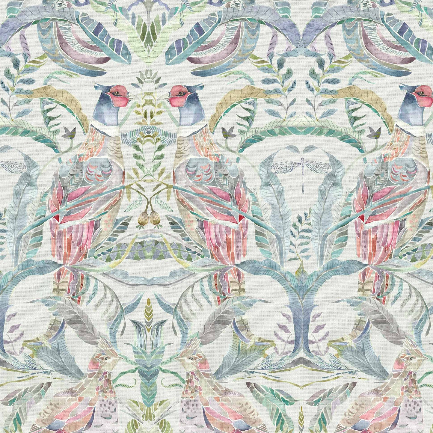 Netherton 145Cm Fiona Fabric Metre - Loganberry
