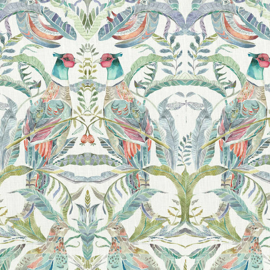 Netherton 145Cm Fiona Fabric - Pomegranate Sample