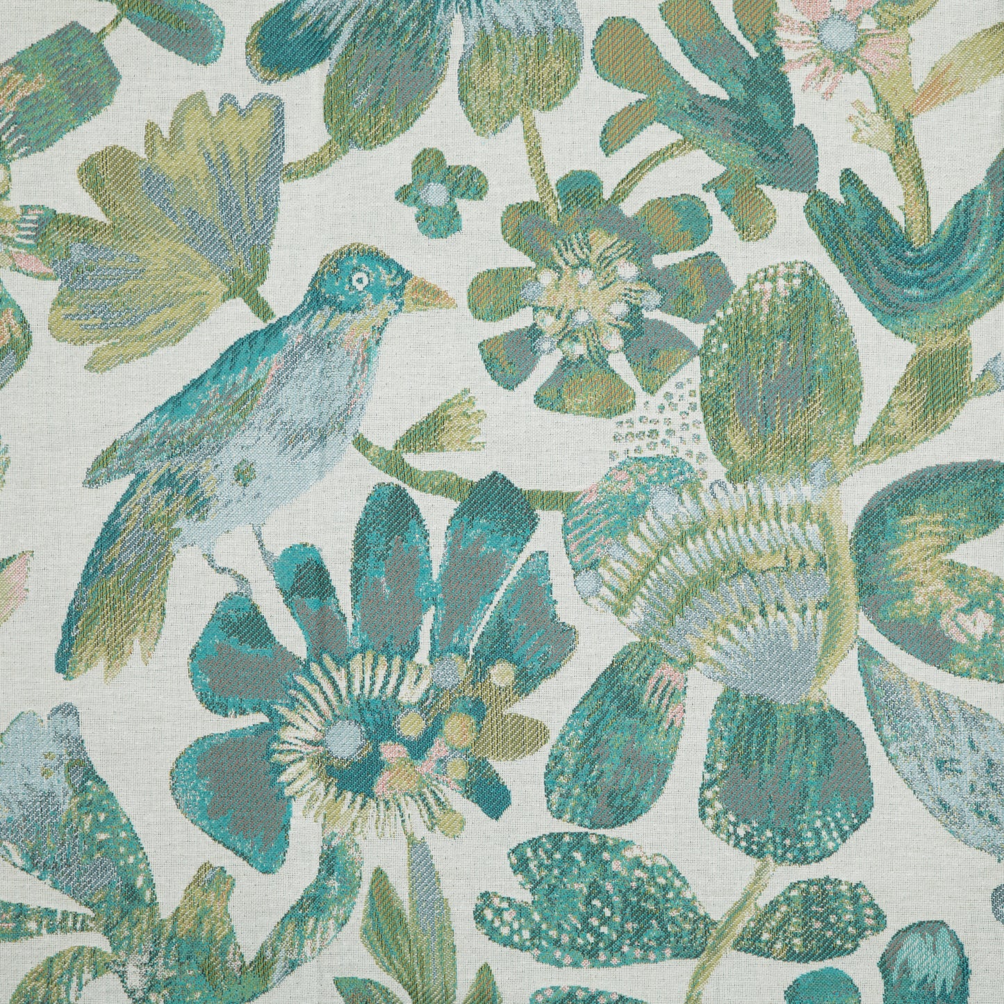 Olana 138Cm Fabric Metre Aqua