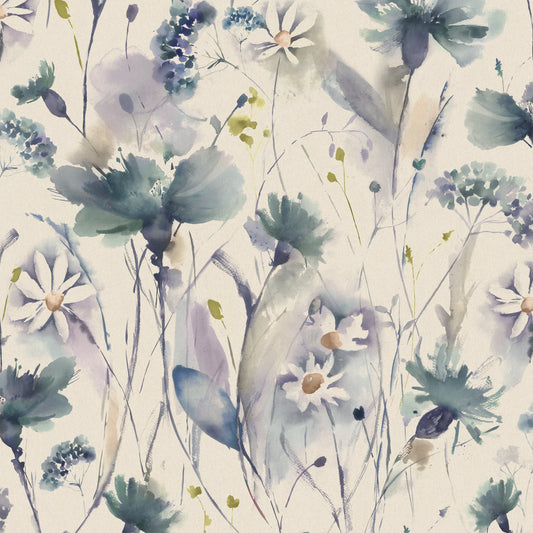 Olearia Linen 145Cm Fiona Fabric Metre - Crocus