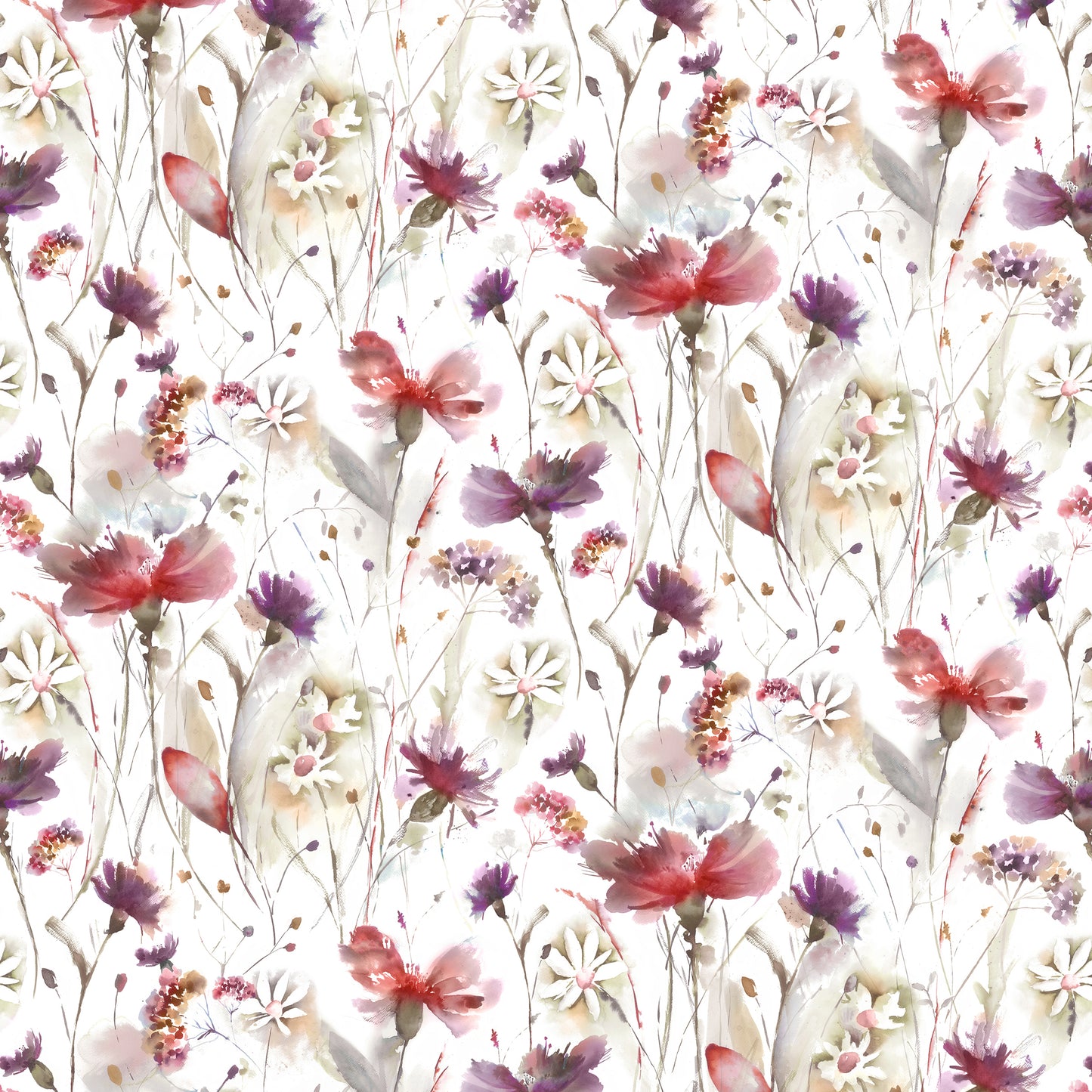 Olearia Satin 140Cm Westin White Fabric - Boysenberry Sample