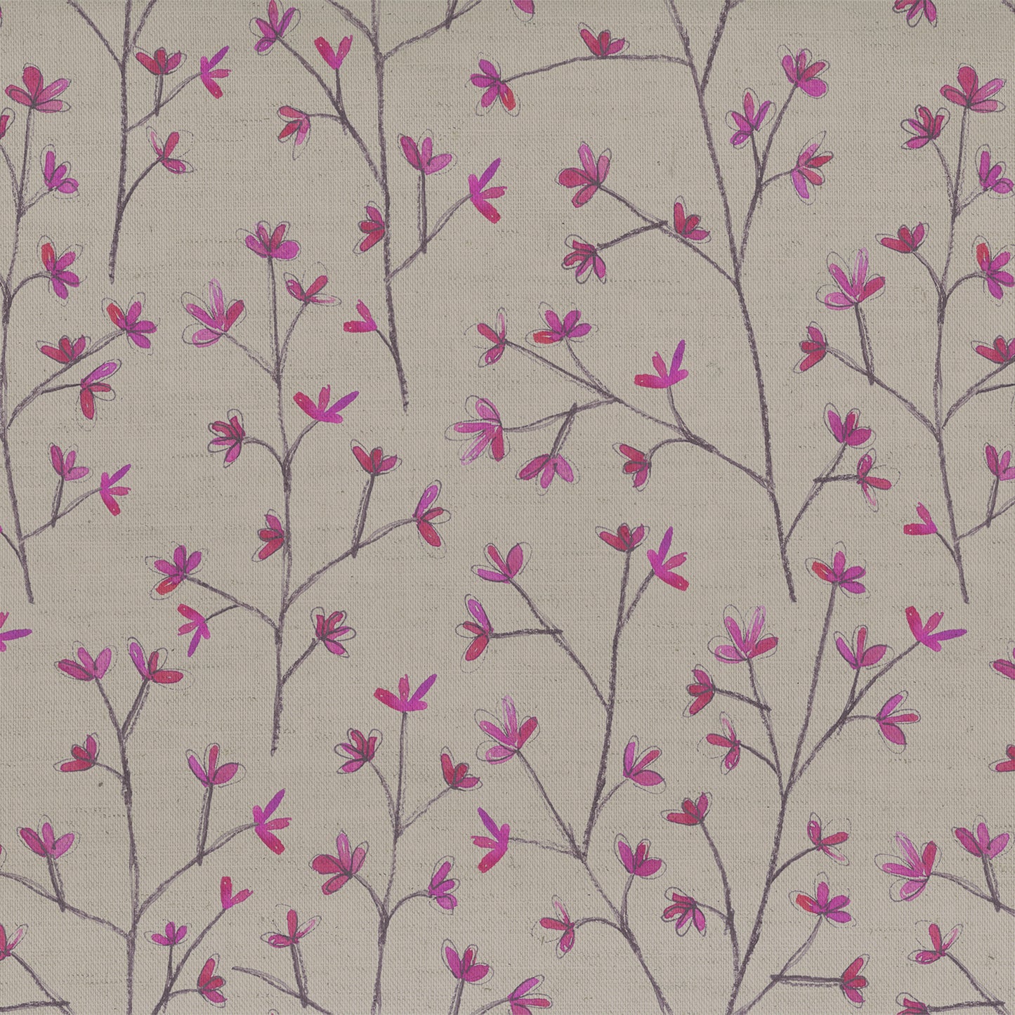Ophelia 145Cm Fiona Fabric Metre - Heather