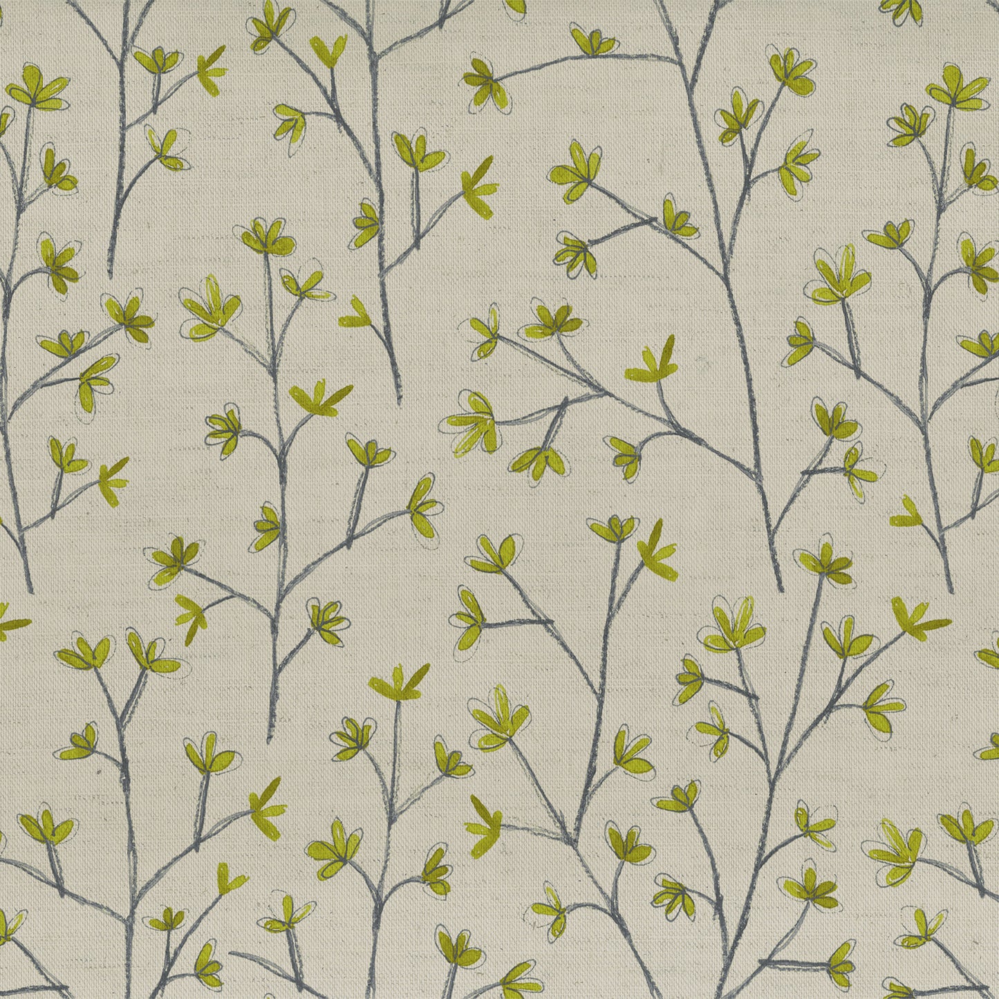 Ophelia Fabric Sample - Lime Linen