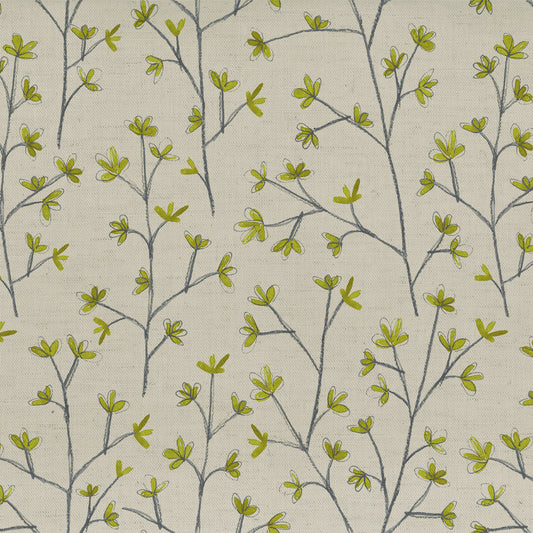 Ophelia 145Cm Fiona Fabric Metre - Lime Linen