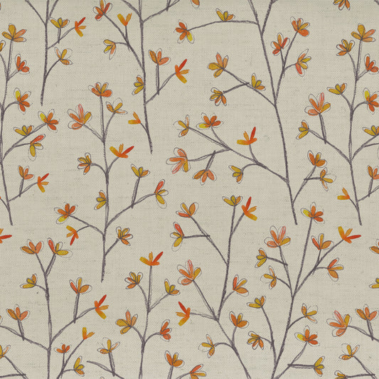 Ophelia 145Cm Fiona Fabric Metre - Russett Linen