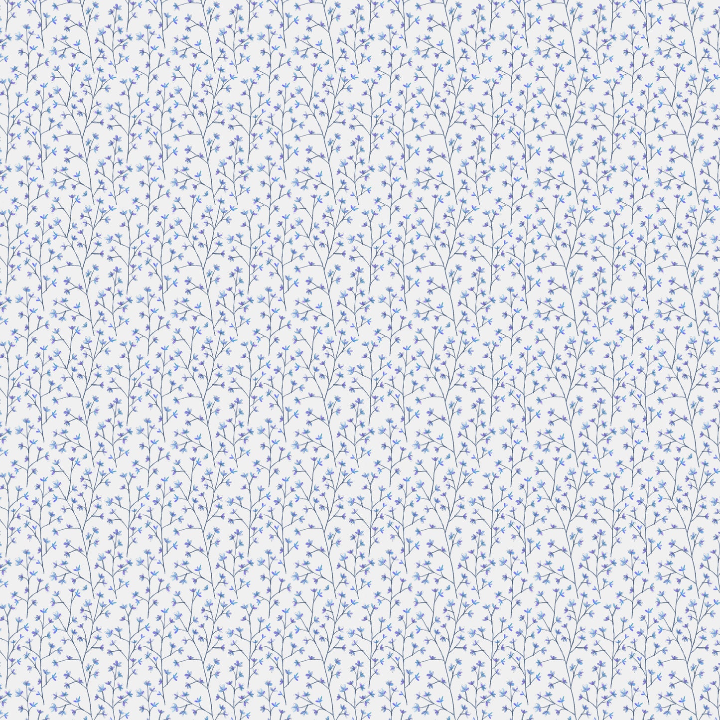 Ophelia Sheer 160Cm Tiree Fabric Metre - Bluebell Cotton