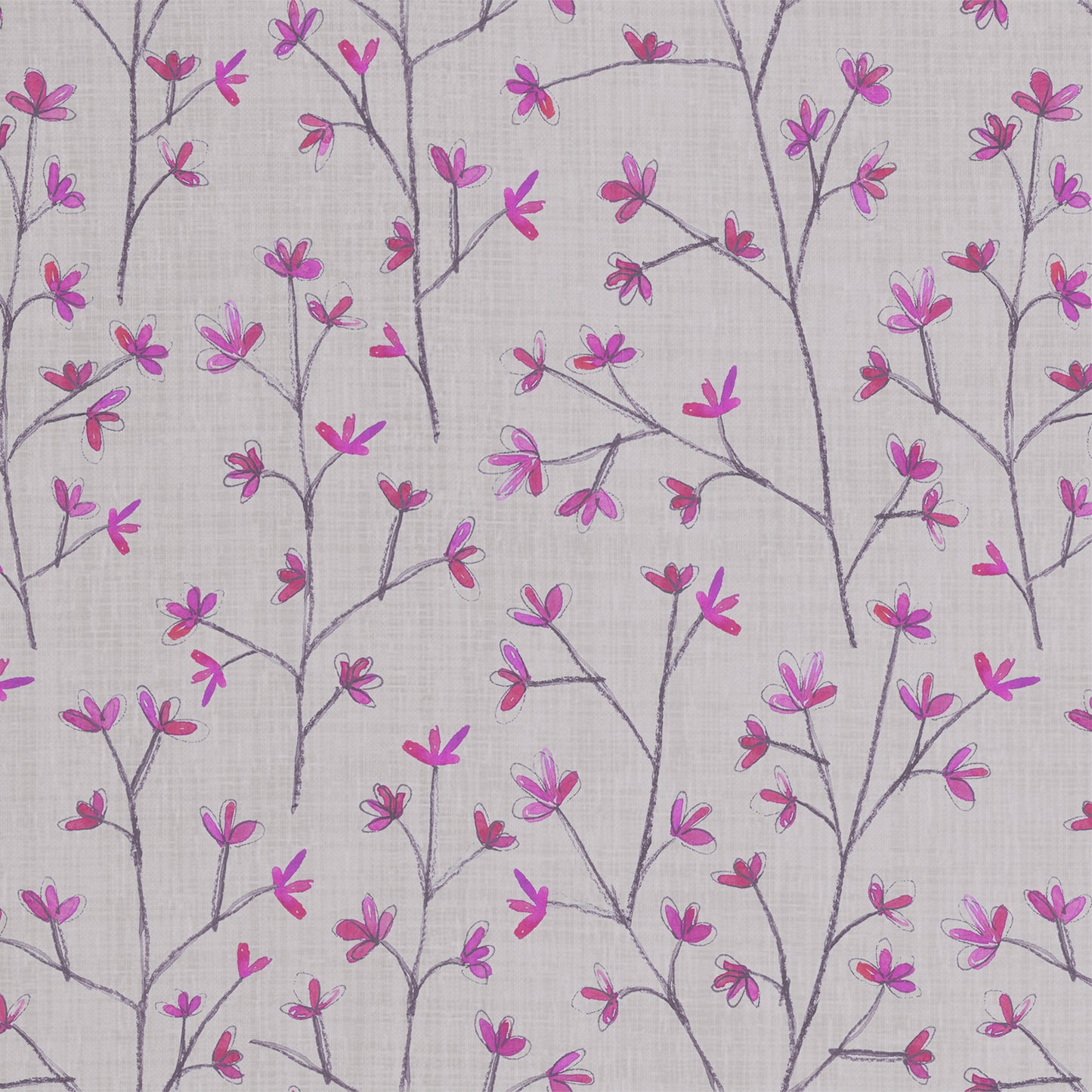 Ophelia Sheer 160Cm Tiree Fabric - Heather Sample