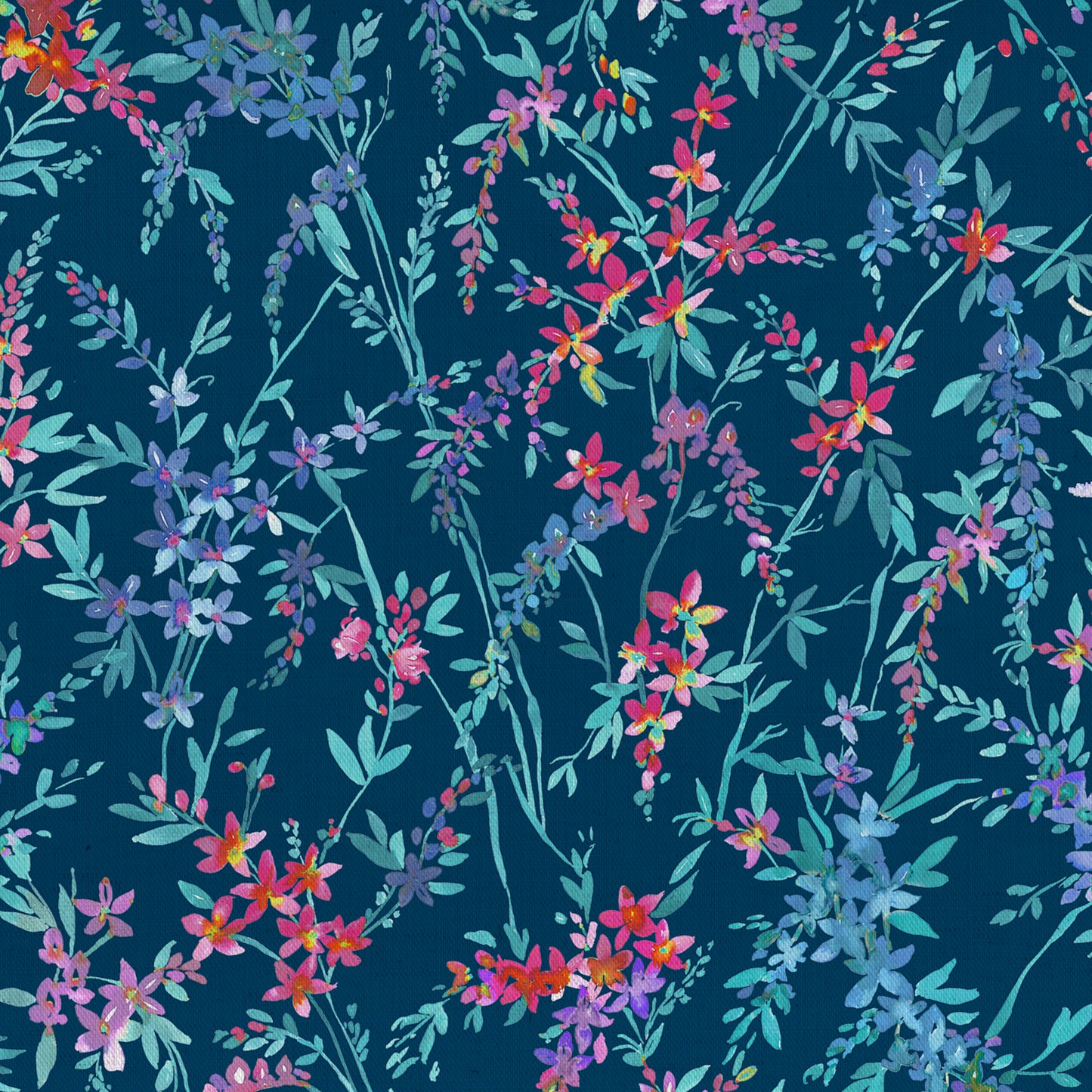 Orivietta Crafting 152Cm Plain Dress Fabric - Navy Sample
