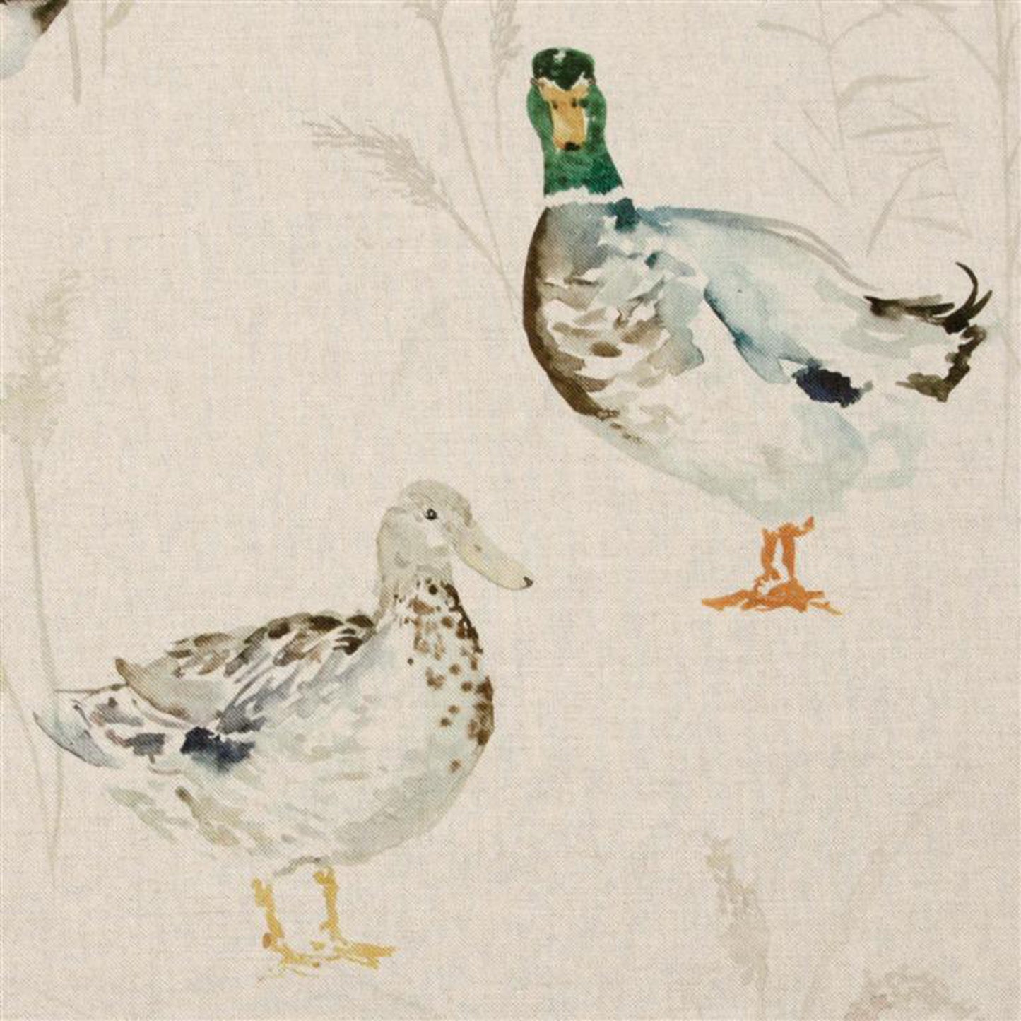 Paddling Ducks 140Cm Sasha Linen Fabric Metre - Linen