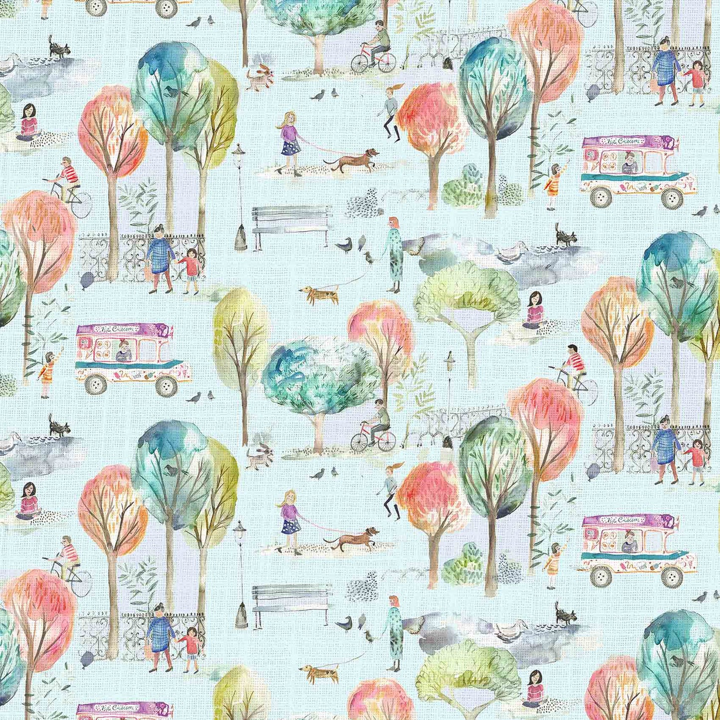 Parklife 145Cm Ann Fabric - Dusk Sample