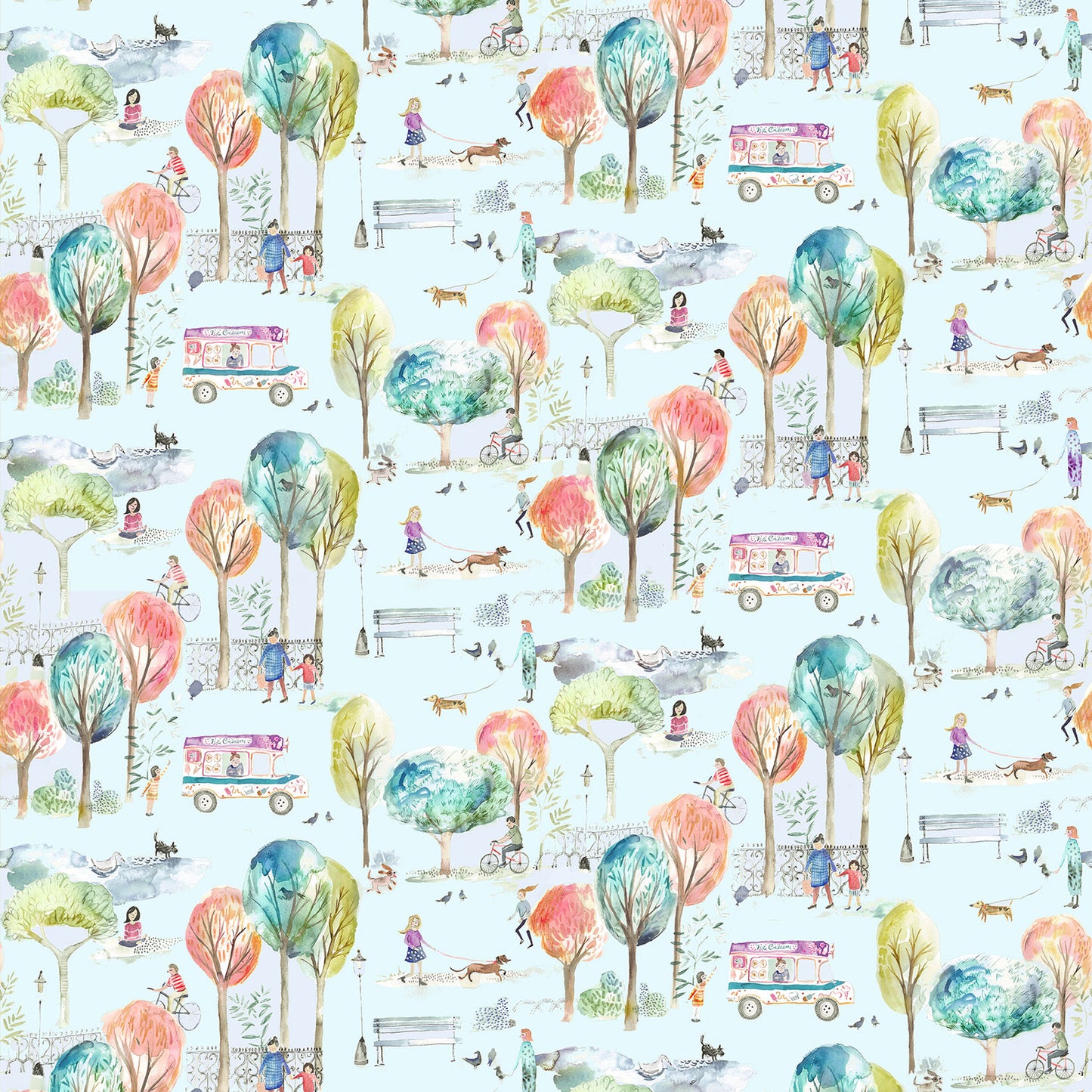 Parklife 145Cm Ann Fabric - Dusk Sample