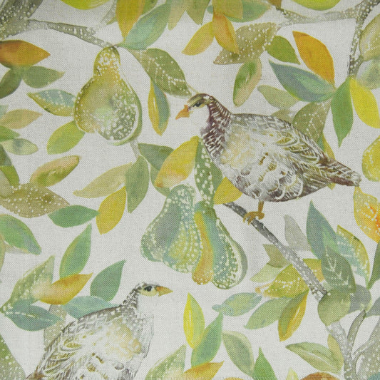 Partridge 140Cm Sasha Linen Fabric Metre - Spring
