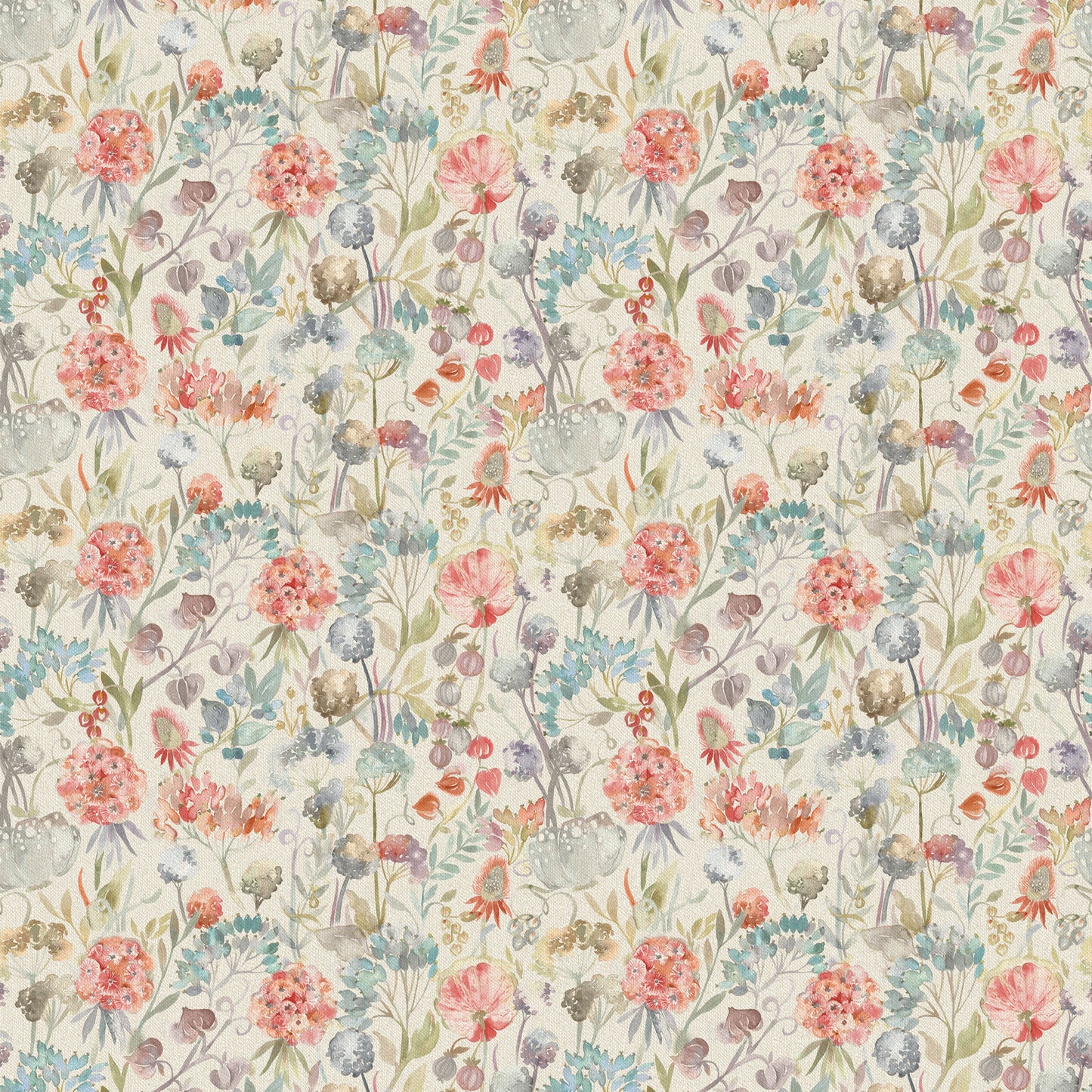 Patrice 145Cm Fiona Fabric Metre - Cinnamon Linen