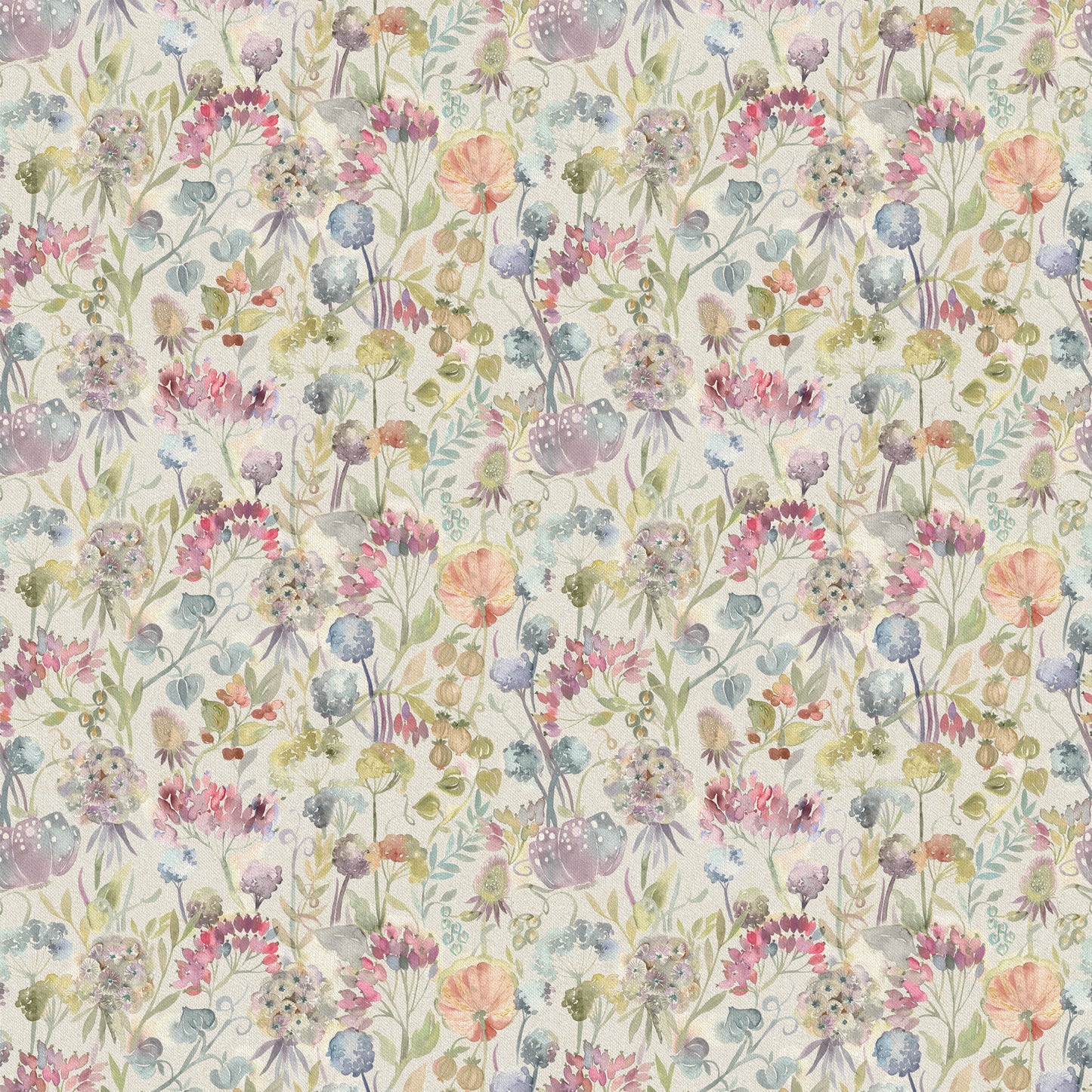 Patrice 145Cm Fiona Fabric Metre - Loganberry Linen