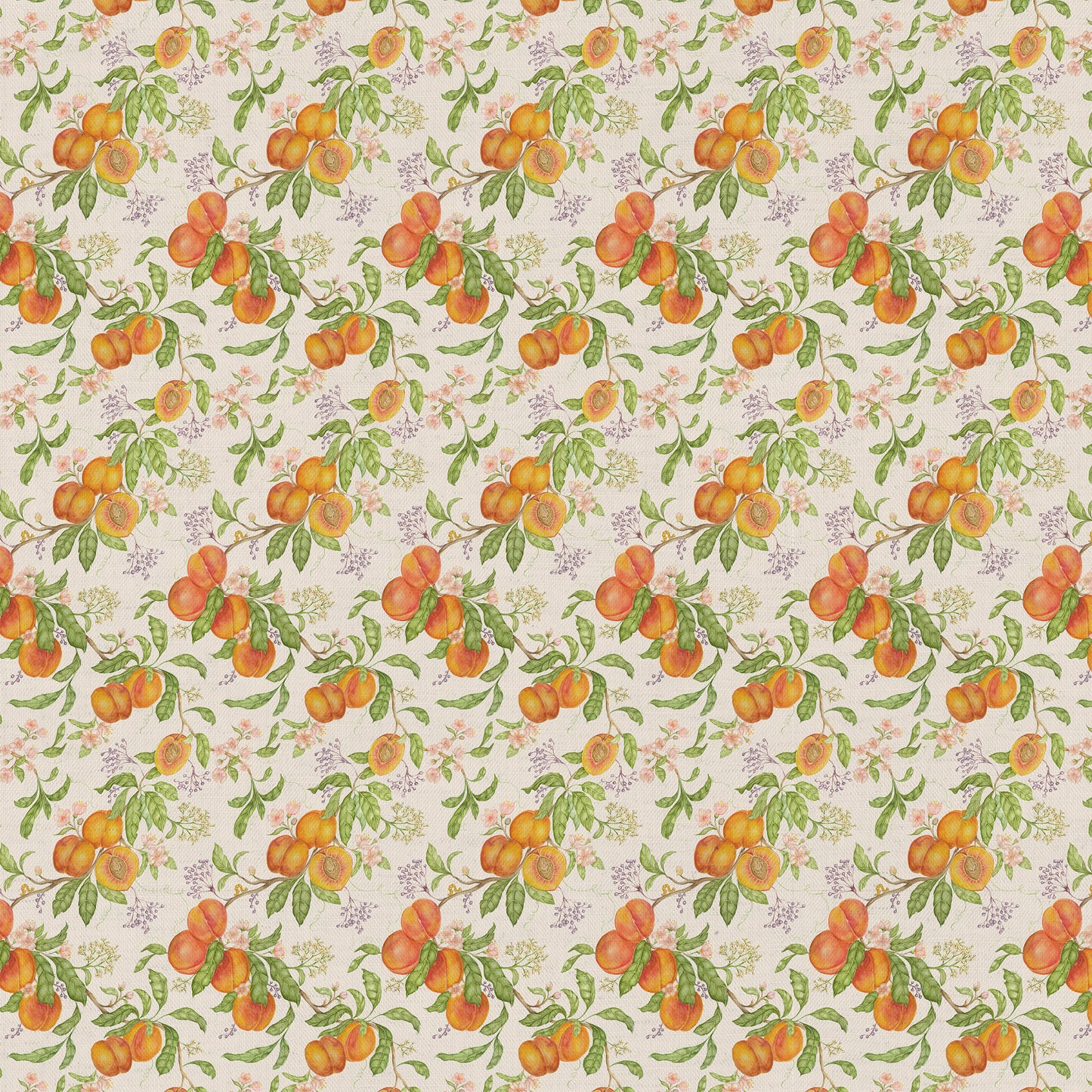 Peach Harvest 140M Fabric Sample Cream