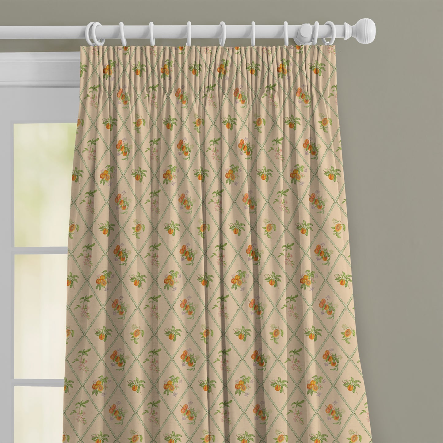Peach Trellis 140M Fabric Sample Melba