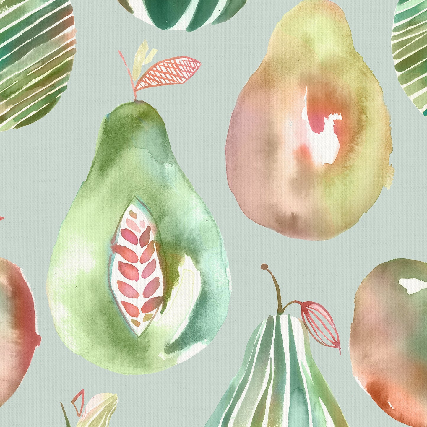 Pears Harvest Oil Cloth Metre