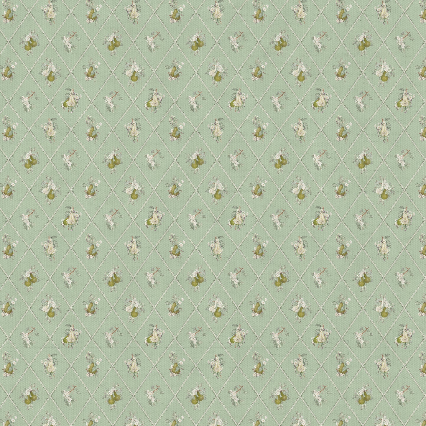 Pear Trellis 140M Fabric Sample Verdure