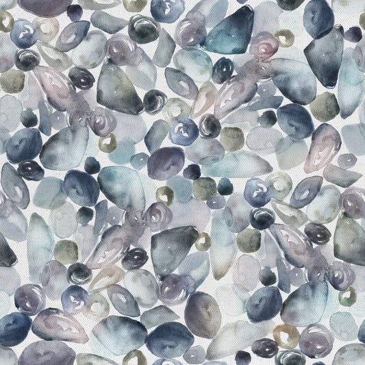 Pebble Shores 147Cm Helena Fabric Metre - Slate