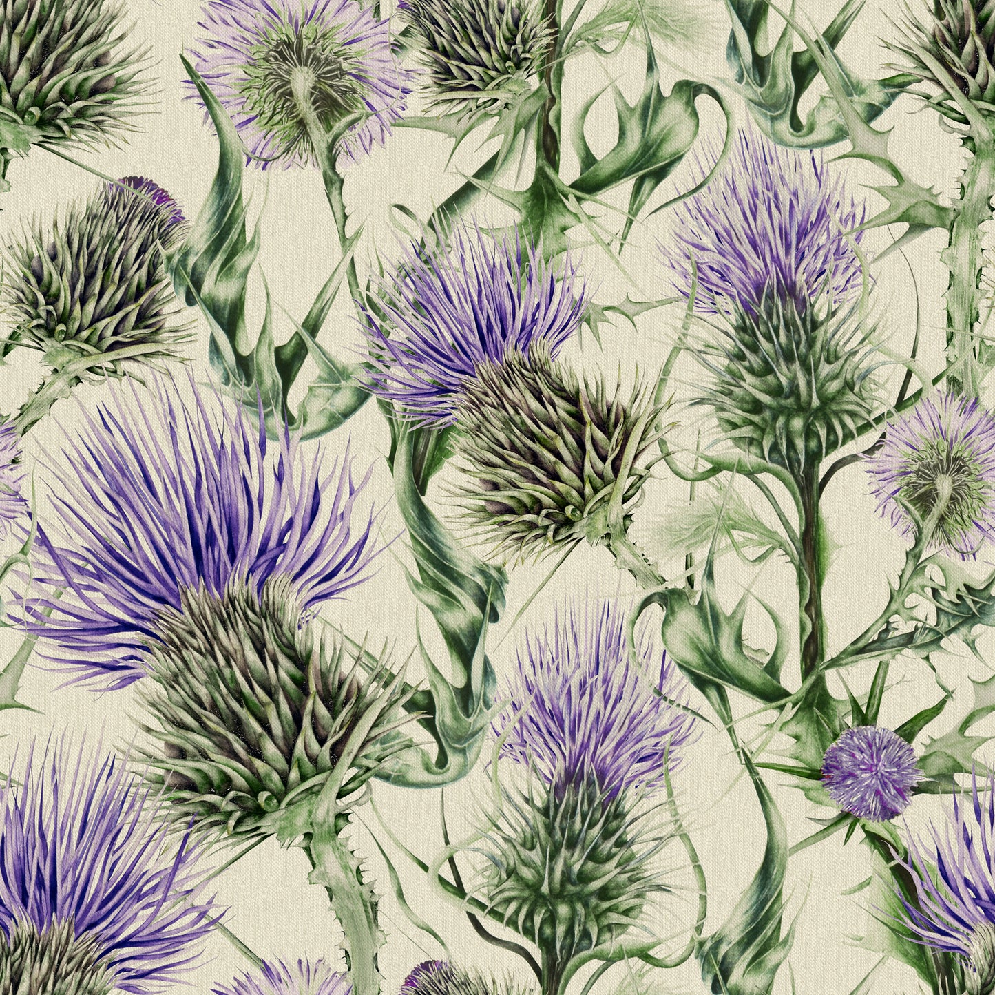 Penton 145Cm Fiona Fabric Metre - Damson Linen