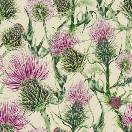 Penton 145Cm Fiona Fabric - Fuchsia Linen Sample