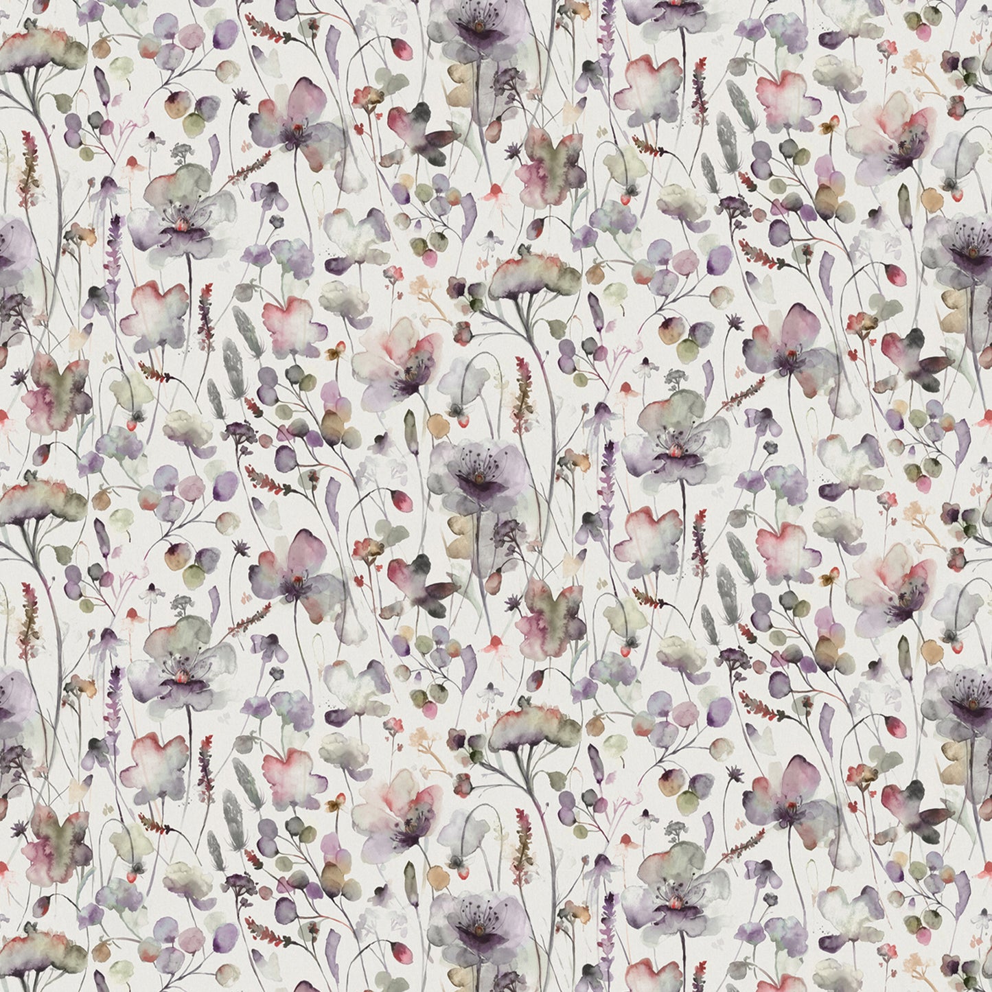 Pimelea Fabric Sample - Boysenberry Cream