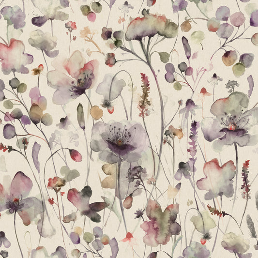 Pimelea 145Cm Fiona Fabric Metre - Boysenberry Linen