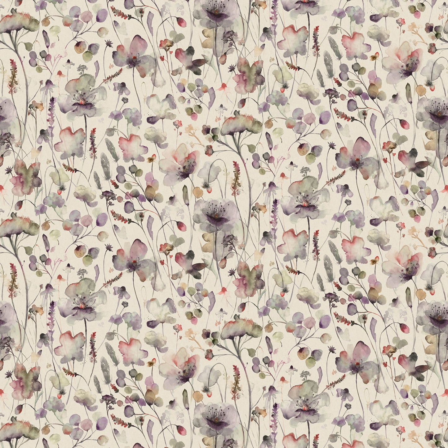 Pimelea 145Cm Fiona Fabric Metre - Boysenberry Linen