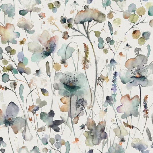 Pimelea 145Cm Ann Fabric Metre - Coral Cloud Cream