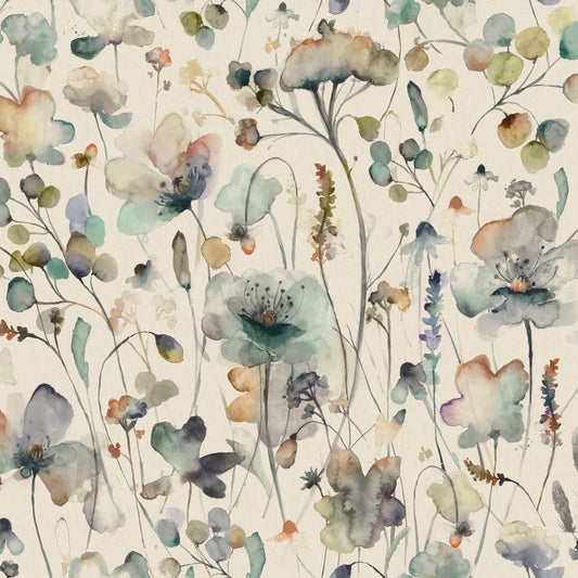 Pimelea Fabric Sample - Coral Cloud Linen