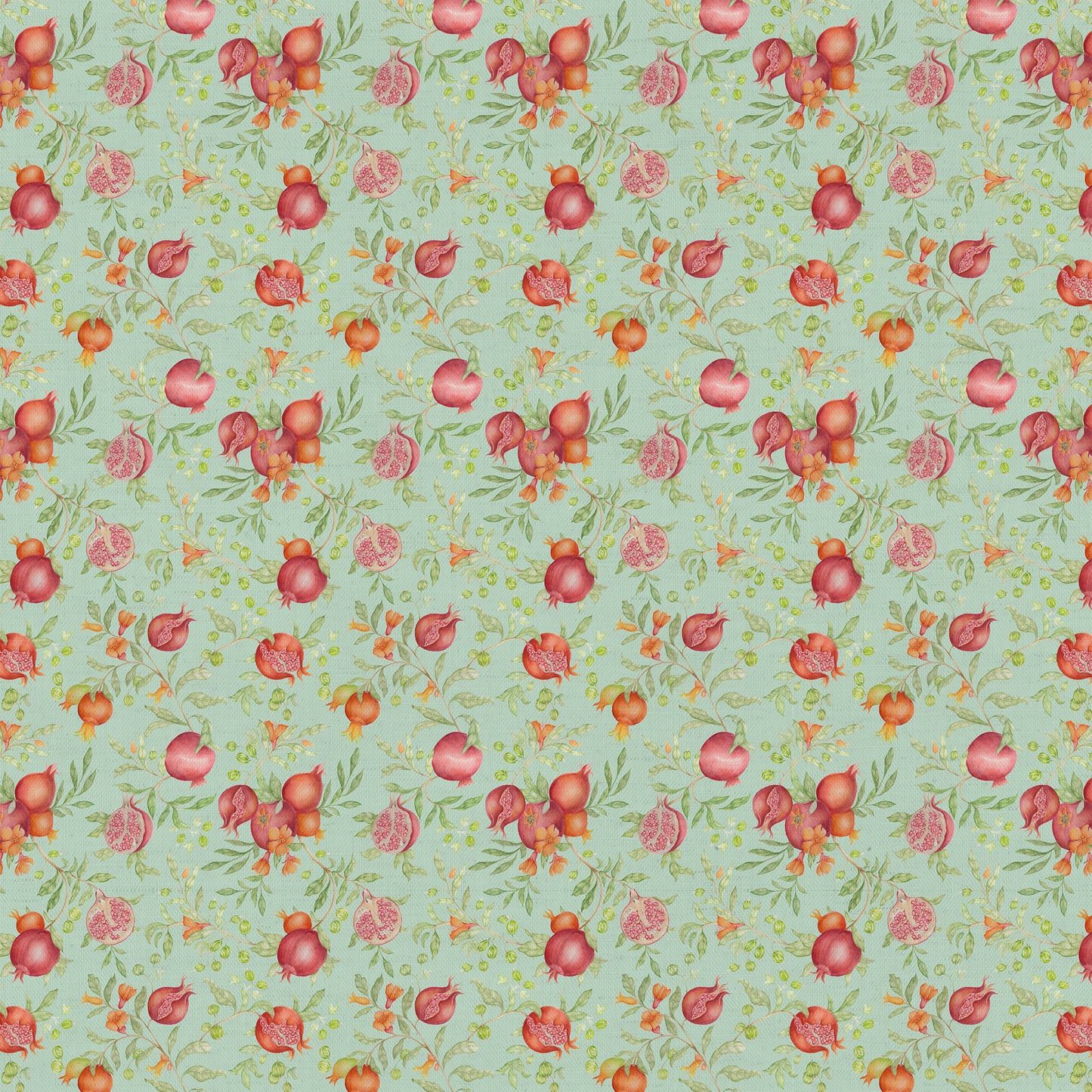 Pomegranate Grove 140M Fabric Sample Oasis